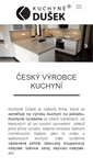 Mobile Screenshot of kuchynedusek.cz